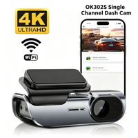 Caméra embarquée 4G pour voiture avec double objectif, écran IPS 4K, WIFI, GPS, mini DVR, enregistreur de conduite, enregistrement en boucle