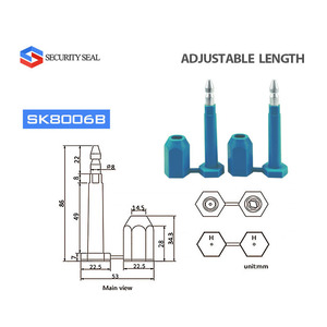 Scellés à boulons jetables robustes en ABS SK8006B pour conteneurs et portes - Product Image 6