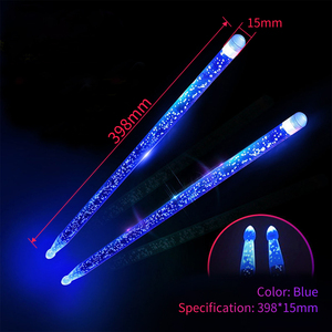 Konix Fuente de la fábrica Burbuja Acrílico <span class=keywords><strong>Rod</strong></span> Vicfirth Drum Sticks Professionnel Electric Flash Light Led Drumsticks - Product Image 1