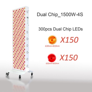 Panneau de luminothérapie LED <span class=keywords><strong>rouge</strong></span> à double puce 1500W avec base à roulettes pour usage domestique, lumière proche infrarouge <span class=keywords><strong>rouge</strong></span> 630nm 660nm 810nm 850nm - Product Image 3