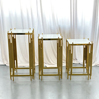 Support de présentation de fleurs en acier inoxydable personnalisé en usine pour les événements de banquet, les événements de mariage, la table de desserts