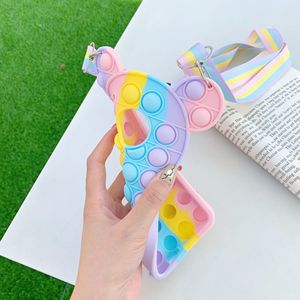 Custodia per cellulare a bolle di colore adatta per <span class=keywords><strong>Iphone</strong></span> 7 XS rilascio di Stress XR premendo MINI <span class=keywords><strong>cover</strong></span> in silicone 12 - Product Image 3