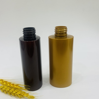 Emballage cosmétique, flacon en plastique de 110 ml, forme ovale personnalisée, flacon de toner, flacons recyclables pour soins de la peau avec bouchon