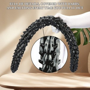 Plug Anal de Doble Cabeza de Dragón Súper Largo, Masturbador Femenino con Domo Suave, para Penetración Profunda Anal en Parejas Gay - Product Image 4