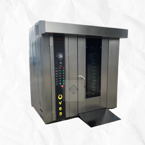 Four rotatif commercial - Électrique/Diesel/Gaz en option, Chauffage uniforme pour baguette et <span class=keywords><strong>pain</strong></span> 16/32/68 plateaux Four rotatif - Product Image 1