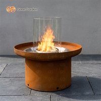 Brasero extérieur personnalisable en acier Corten à prix réduit – Brasero à gaz en acier Corten