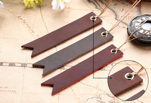 <strong>Leather</strong> <strong>Bookmarks</strong> for Men Women Teen Boys Girls, Handmade Reading Page Markers for Book, Perfect Gift for Reader Writers - Product Image 4