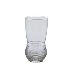 Football Shaped Glass Highball Cup With <b>Coaster</b> Minimalist Design Transparent Glassware for Picnic - Product Image 3