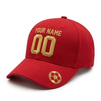 Op maat gemaakte geborduurde rode baseballpet, baseballhoed, snapback, gorras, gepersonaliseerde naam, nummer, sportfan, voetbalpet