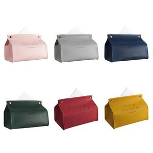 Rectangular PU Leather Promotional <b>Tissue</b> Box Cover & Facial <b>Tissue</b> Dispenser Custom Embossed Design for Thank You Gifts <b>Wedding</b> - Product Image 4