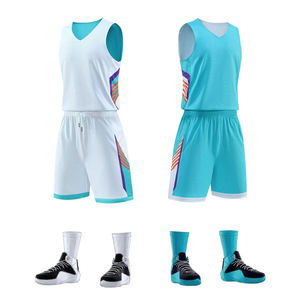 Новые баскетбольные формы для команд с индивидуальным дизайном и вашим логотипом, быстросохнущие, сетчатые, с вышивкой, двусторонние, для юношеских команд - Product Image 5