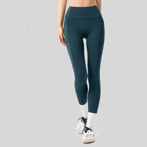 <span class=keywords><strong>Pantalones</strong></span> de Yoga de terciopelo para <span class=keywords><strong>mujer</strong></span> en otoño e invierno con bolsillos laterales <span class=keywords><strong>Pantalones</strong></span> de compresión de cintura alta <span class=keywords><strong>Pantalones</strong></span> de fitness cálidos de terciopelo fino - Product Image 1