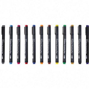 Ensemble de 12 stylos de couleur à pointe fine, marqueurs et feutres fins pour agenda, dessin artistique, prise de notes et calendrier - Emballage en vrac - Product Image 3