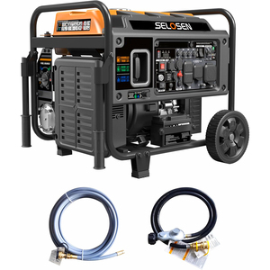 Generador Tri-Fuel de 10500 Vatios con Tecnología Silenciosa de 50A para Respaldo Doméstico y Camping HSAMZ-Generador Portátil Tri-Fuel-7.8 - Product Image 1