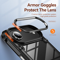 Transparent 360 couverture arrière complète pour iPhone 14 15 16 Pro Max Fine trou caméra lentille Protection clair étui de téléphone portable