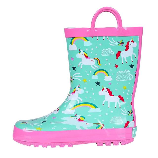 2026 Cute Red Dinosaur Printed Kids Rain Boots Outdoor Waterproof Children Rubber Boots for Girls