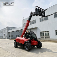 Chariot télescopique 4 tonnes 10 m, 4x4 tout-terrain, homologué CE, fourni directement par l'usine chinoise
