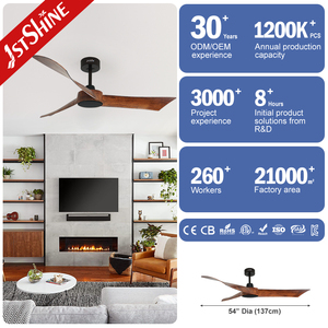 1stshine Fournisseur de ventilateurs de <span class=keywords><strong>plafond</strong></span> Moteur silencieux 3 pales ABS Ventilateurs de <span class=keywords><strong>plafond</strong></span> à distance OEM sans lumière - Product Image 3