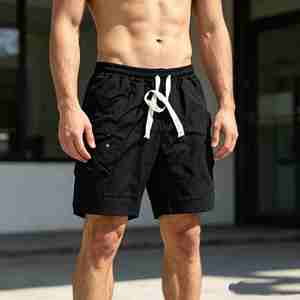 Shorts para Hombre de Alta Calidad, 450gsm, 100% Algodón, Ropa Deportiva, Shorts Casuales de Verano Estilo HipHop para Hombre - Product Image 1