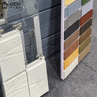 Panneau de revêtement mural extérieur en fibrociment imitation bois, sans amiante, imperméable, ignifuge, 210*3050mm, panneau décoratif de façade