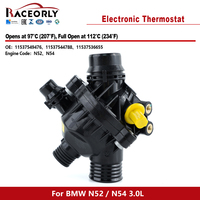 RACEORLY 11537549476 11537544788 Thermostat de liquide de refroidissement 97 ° C pour BMW N52 N54 1 3 5 6 7 Series X3 X5 335i 328i