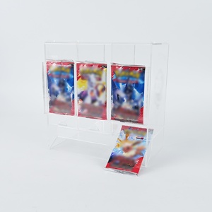 Distributeur de boosters en acrylique transparent anti-UV à 3 emplacements pour cartes TCG – Présentoir de rangement - Product Image 2