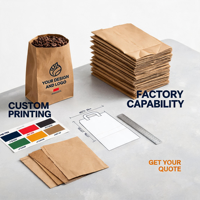 Servizio di Stampa Digitale Personalizzata su Carta per Buste con Cerniera in Carta Kraft Ecologica con Logo Personalizzato e Basso MOQ