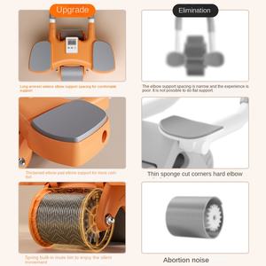 Rullo di supporto per gomiti multifunzione con ruota muscolare addominale in acciaio professionale per Unisex sottile - Product Image 3
