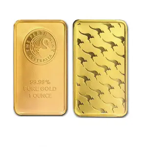 Melhor Venda de Itens de Tamanho Personalizado 24k Ouro Clad Bullion Bar Para Vendas