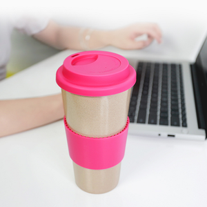 Vente chaude Tasse à café en balle de riz personnalisée avec logo réutilisable sans plastique écologique - Product Image 3