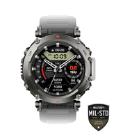 Montre de sport T-Rex Ultra 47 mm, autonomie de la batterie longue durée, GPS double bande, résistante à la boue, étanche à 100 m, qualité blindée, pour les sports de plein air