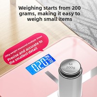 Timbangan Dapur Elektronik Berkualitas Tinggi Cedar Space, Timbangan Badan Presisi, Penurun Berat Badan, Untuk Dewasa, Asrama, Perempuan, Penggunaan di Rumah, Sensor Otomatis Cerdas