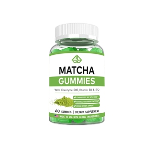 Gomitas de Matcha OEM con Coenzima Q10, Vitamina B3 y B12, 60 Unidades, Suplemento Dietético, Refuerzo Inmunológico para Adultos - Product Image 1