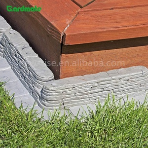 Lot de 8 bordures de pelouse en <span class=keywords><strong>ardoise</strong></span> naturelle empilées, sans finition, décoratives, <span class=keywords><strong>pour</strong></span> jardins, patios, allées, pelouses - Product Image 3