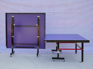 Mesa <span class=keywords><strong>de</strong></span> <span class=keywords><strong>Ping</strong></span> <span class=keywords><strong>Pong</strong></span> Profesional para Exteriores, Resistente al Agua, Superficie SMC <span class=keywords><strong>de</strong></span> 15 mm, Marco Metálico con Ruedas, Plegable y Duradera - Product Image 3