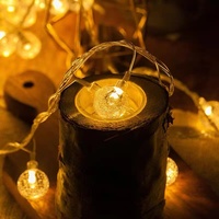 Guirlande Lumineuse LED de Noël 2/3/5/6M Décoration Extérieure de Mariage Boule à Bulles Lampe à Guirlande Lumineuse de Vacances