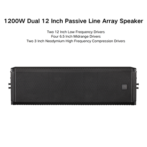 Sistema de altavoces de matriz lineal de 12 pulgadas dual profesional 3K de 1200W para Touring Stage Pro Audio altavoces Sistema de matriz de línea - Product Image 4