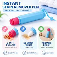 Stylo Détachant Instantané Portable OEM & ODM – Nettoyant d'Urgence 2-en-1 pour Vêtements, Élimine les Taches d'Huile, d'Encre et de Café