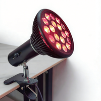 Lampe de luminothérapie rouge 660 nm pour usage domestique, 24 W LED, lumière infrarouge 850 nm, lampe à pince LED 54 W, ampoule de soin du visage, lampe de beauté infrarouge