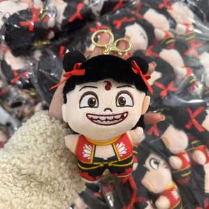 Nuovo stile Ne Zha 2 devil bambino Nao mare peluche bambola giocattolo per bambini ciondolo a mano ufficio Aobing film peluche portachiavi - Product Image 3