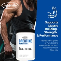 Healthife – Poudre de créatine monohydrate pure 99 % 200 mesh en vrac, qualité supérieure, directement de l'usine