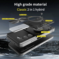 Étuis pour téléphone portable Armor Slide Camera pour Redmi 15 4G 5G 15C 14C Note 14 Pro + pour Xiaomi 17 Pro Max 15T Pro 15 Ultra Lens Covers