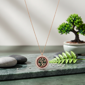 ต้นไม้แห่งชีวิตหินเพทายใสทรงกลมจี้เสน่ห์แบบตุรกีทำด้วยมือเครื่องประดับเงินสเตอร์ลิงสี925ขายส่ง - Product Image 3