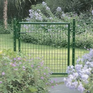 Venta caliente moderno jardín Puerta de Hierro diseño de flores jardín puertas de hierro - Product Image 2