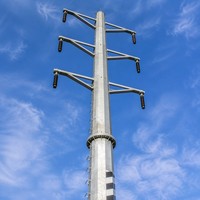 Poteau utilitaire en acier galvanisé 9m 12m pour le marché philippin, norme ANSI/ASTM A572 Gr50, pour distribution électrique, galvanisation à chaud, anti-rouille 30+