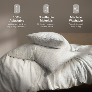 <span class=keywords><strong>Almohada</strong></span> de Espuma Viscoelástica Ajustable con Relleno Adicional, Altura Personalizable, Soporte Ergonómico para el Cuello, para Uso en Hoteles y Hogares - Product Image 5