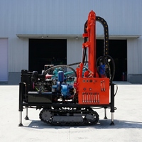 Machine de forage de puits d'eau 200m, foreuse DTH sur chenilles pour projet d'alimentation en eau potable rurale, CE ISO, directement de l'usine