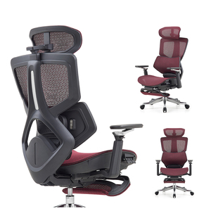 Chaise de bureau exécutive chaise pivotante chaise de bureau en maille avec soutien lombaire chaise de bureau ergonomique à dossier haut avec accoudoir 6D - Product Image 3