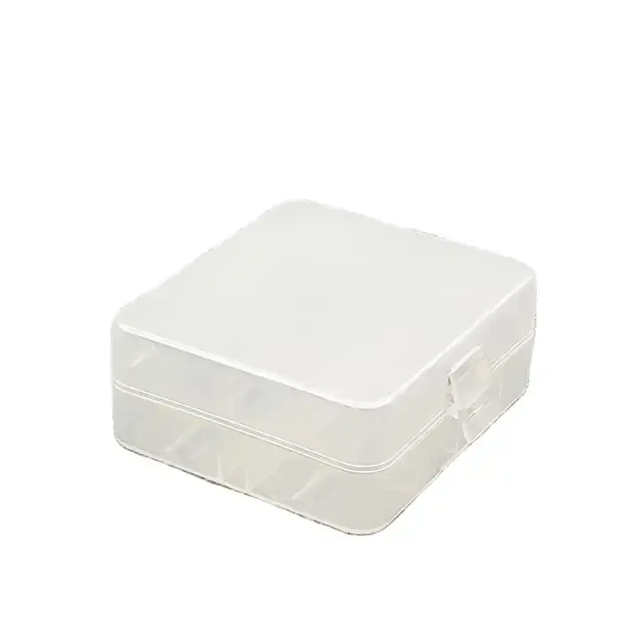 Wholesale sales Hard Plastic Waterproof Battery Storage Box AA AAA Battery Case CR123A 14500 18650 9V plastic box