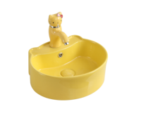 Lavabo pour enfants en céramique au design moderne pour les écoles maternelles et les hôtels Lavabo écologique pour les lavages de bébés